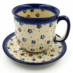 Ceramiczna Filiżanka 275 ML Ceramika Styl Bolesławiec