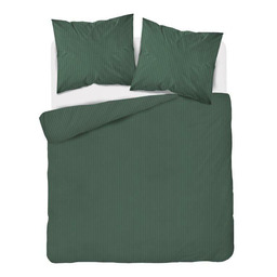 Detexpol Pościel adamaszkowa 160x200 oliwkowa jednobarwna paski 1