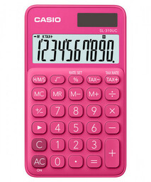 Kalkulator kieszonkowy 10-pozycyjny CASIO różowy /Sl-310UC-RD-S/
