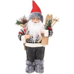 CHRISTMAS DECORATION Mikołaj dekoracyjny 199186 30 cm Zyskaj