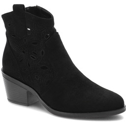 Czarne Botki S.Barski Modne Kowbojki Damskie