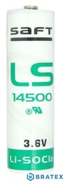 bateria litowa SAFT LS14500/STD AA 3,6V LiSOCl2 rozmiar