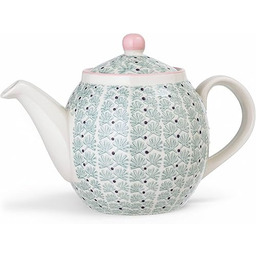 Bloomingville Dzbanek do herbaty Maya, zielony, ceramika, miętowa