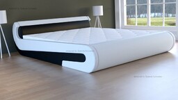 Łóżko z pojemnikiem i materacem Rubens