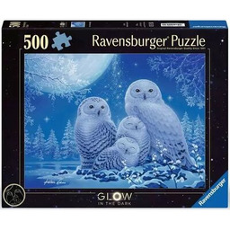RAVENSBURGER Puzzle Świecące w ciemności Sowy 12000479 (500