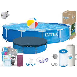 Basen Intex 366x76 Ogrodowy Stelażowy 28210 13w1