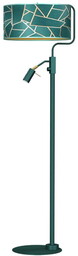 MILAGRO MLP7582 Lampa podłogowa ZIGGY GREEN Gold/Bottle 1xE27