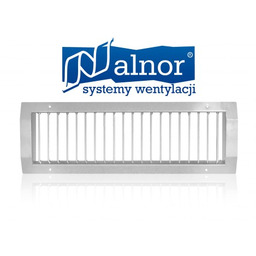 Kratka do kanału okrągłego z pojedynczymi lamelami 425x125mm