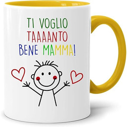 Kolorowy kubek dla mamy z włoskim napisem Ti