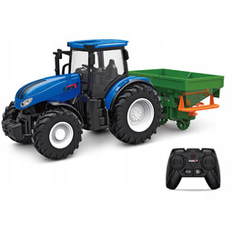Zdalnie Sterowany Niebieski Traktor z Siewnikiem Zabawa