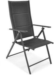 Edomator.pl OUTLET Krzesło ogrodowe aluminiowe MODENA - Black