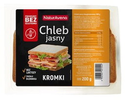 Wyprzedaż! 24/07/2025 CHLEB JASNY BEZGLUTENOWY 200 G NATURAVENA