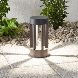 Lampa ogrodowa stojąca Jordis Lindby, czarny, aluminium, nowoczesny
