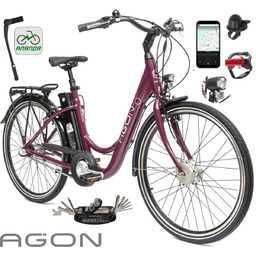 Rower Elektryczny Damski Miejski 26'' SHIMANO Nexus Aluminium