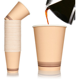 Kubek papierowy 200ml fi70 naturesse brązowy 26811 50szt