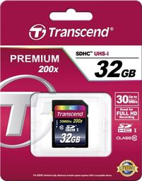 Transcend Karta pamięci SDHC 32GB Class 10 (TS32GSDHC10)