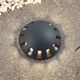 Lindby Emiro oprawa wpuszczana podłogowa przewoźna, czarny, aluminium,