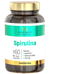 NOBLE HEALTH Spirulina suplement diety 60 kapsułek