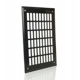 Kratka wentylacyjna osłona czarna czarny 17x24 płaska bez