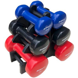 ENERO FIT Zestaw hantli 337828 (2x1/2x2/2x3 kg) +
