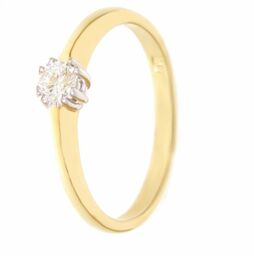 Złoty pierścionek z brylantem PR.A391/14 pr.585