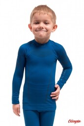 Brubeck Bluza termoaktywna LS13660 Thermo Kids chłopięca niebieska
