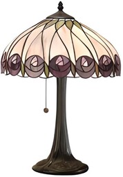 Stołowa lampka Hutchinson 64177 Interiors Tiffany witraż kwiaty