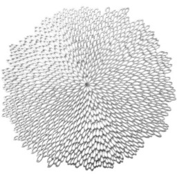 EUROFIRANY Podkładka na stół Elen 38 cm Srebrny