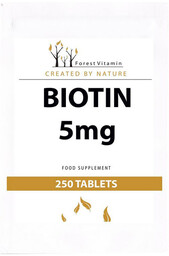 FOREST VITAMIN Biotin 5mg 250tabs