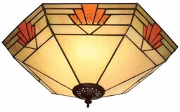 Witrażowy plafon Nevada 64284 Interiors Tiffany secesyjny