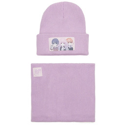 Komplet czapka i komin Harry Potter ACCCS-AW24-222WBHP Różowy