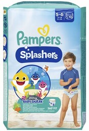 PAMPERS Pieluchomajtki Splashers Baby Shark 5 (10 szt.)