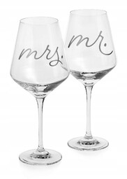 Duże kielichy chłopaka dziewczyny Mrs Mr