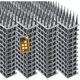 Plastikowe kolce ochronne na ptaki Arcas, srebrne, 48