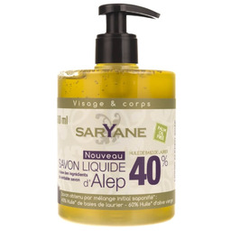 Saryane, mydło w płynie Aleppo 40% oleju laurowego,