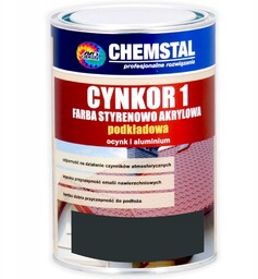 Cynkor 1 Podkładowa farba na dach Czarny 5L