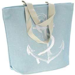 Torba plażowa DUŻA shopperka XXL KOTWICA