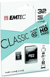 Emtec ECMSDM32GHC10CG 32GB microSDHC karta pamięci z adapterem