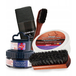 Tłuszcz i Pasta do Butów Granatowa Szmatka Szczotki