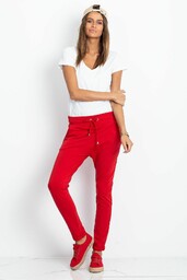 Czerwone spodnie dresowe Cadence