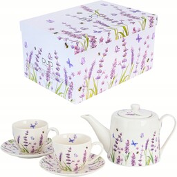 Dwie Porcelanowe Filiżanki 270 ml Dzbanek 900 ml