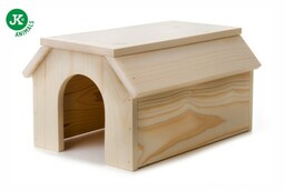 JK Animals Drewniany domek z litego drewna