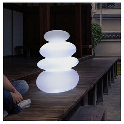 NEW GARDEN lampa ogrodowa BALANS CABLE H65cm biały