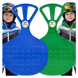 DWIE sztuki ŚLIZG JABŁUSZKO KOMPLET do zjeżdżania SANKI