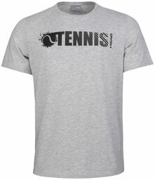 HEAD Font T-Shirt M Grey Melange 2021