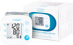 VITAMMY NEXT 0.1 Ciśnieniomierz nadgarstkowy z szybkim pomiarem,
