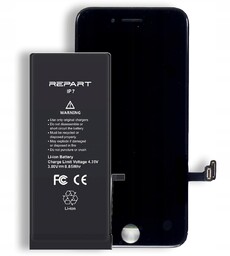 Ekran do Apple iPhone 7 Retina czarny Bateria