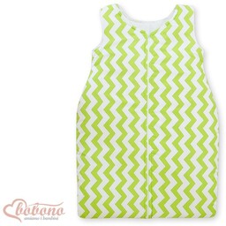 Bobono Śpiworek niemowlęcy- Simple chevron zielony