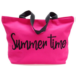 Torba plażowa SUMMER shopperka NEON fuksja