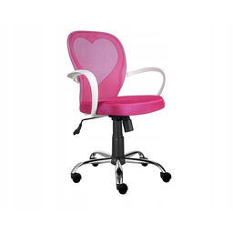Fotel obrotowy biurowy Daisy różowy krzesło Sig